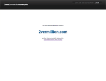 Tablet Screenshot of 2vermillion.com